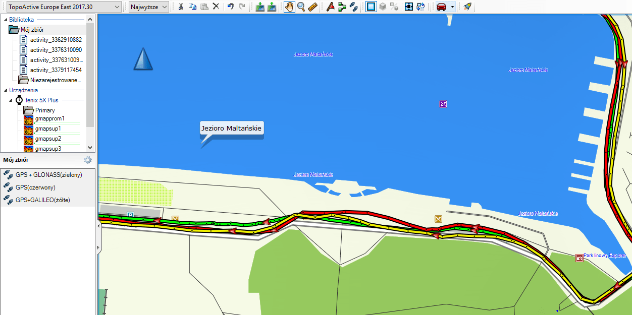 Zapis śladu w zegarkach Garmin. GPS vs GPS+GLONASS vs GPS+GALILEO
