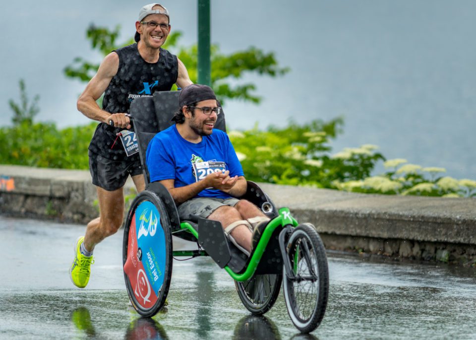 Adapted wheelchair designed in Quebec lets runners share the joy of