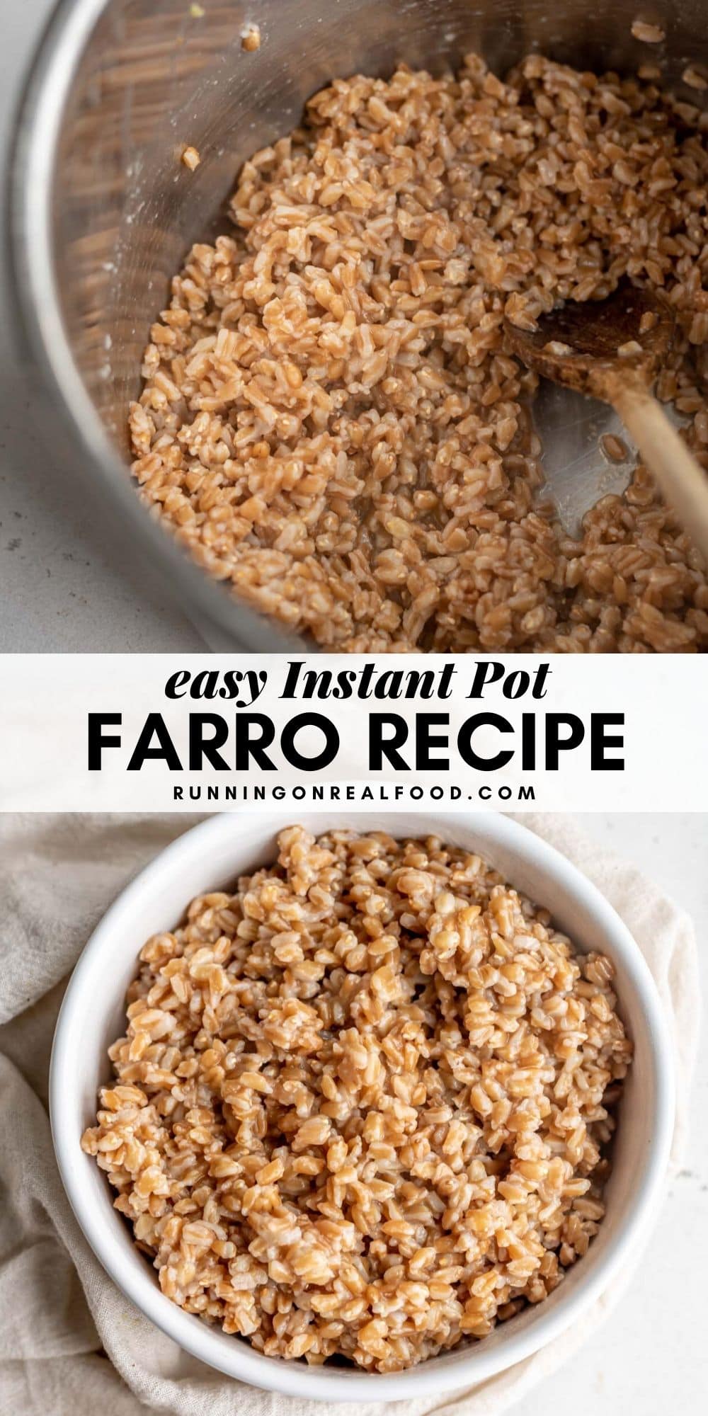 Instant Pot Farro Running on Real Food