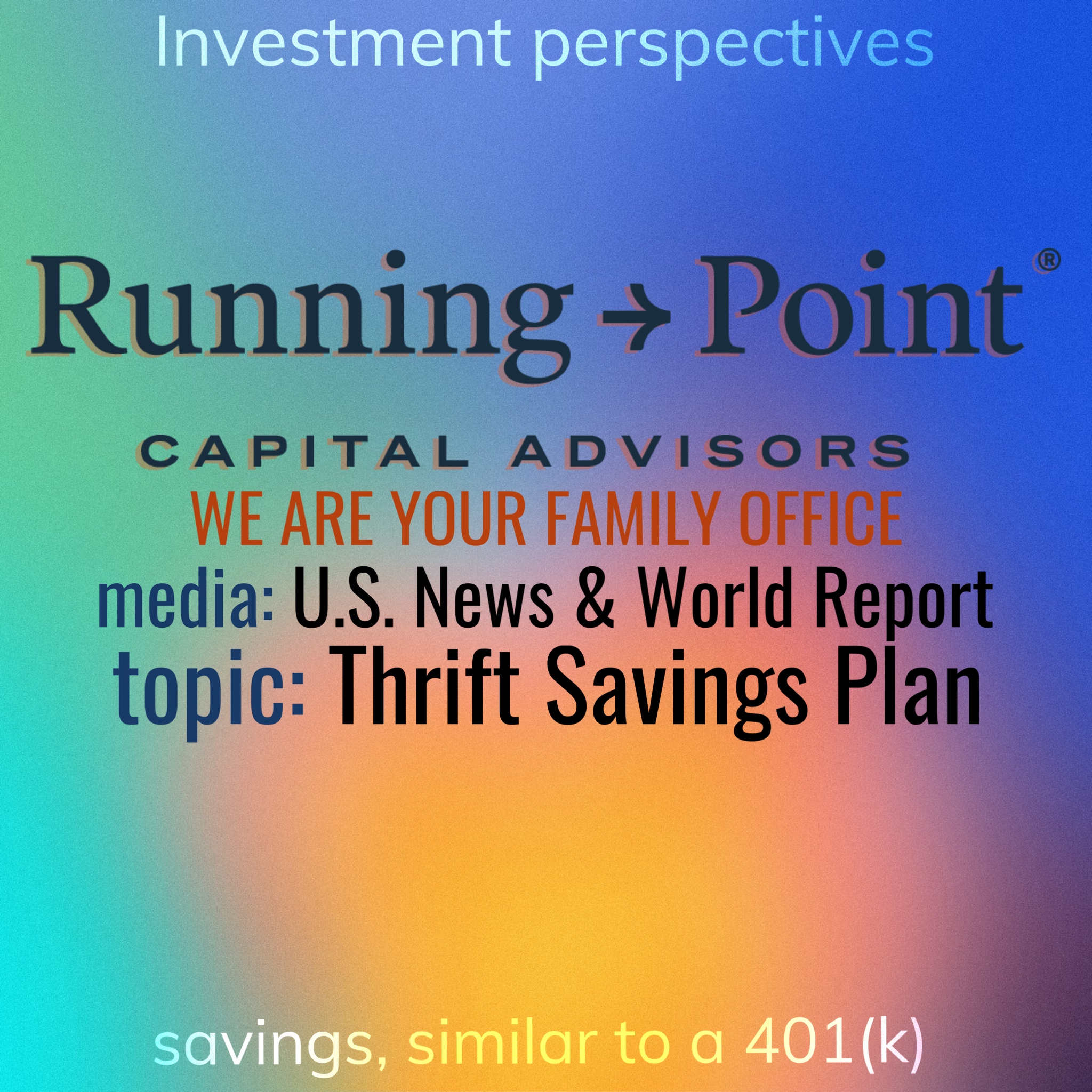 U.S. News & World Report Thrift Savings Plan (TSP) Running Point