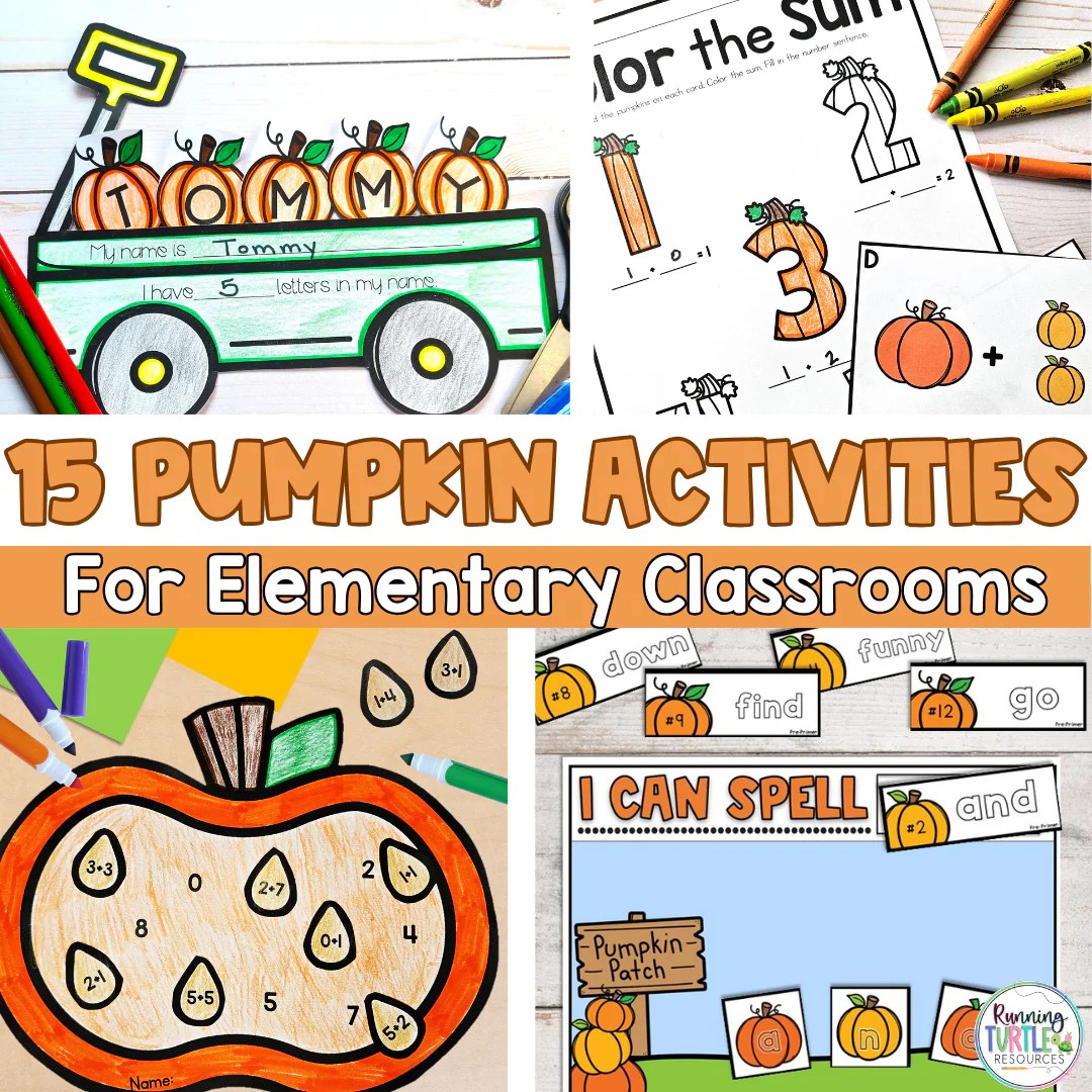15 Fall Pumpkin Activities for Elementary Students – Running Turtle
