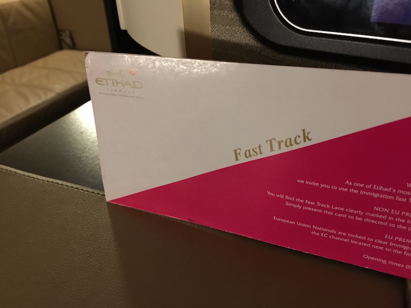 Fast Track pass Etihad Running with Miles