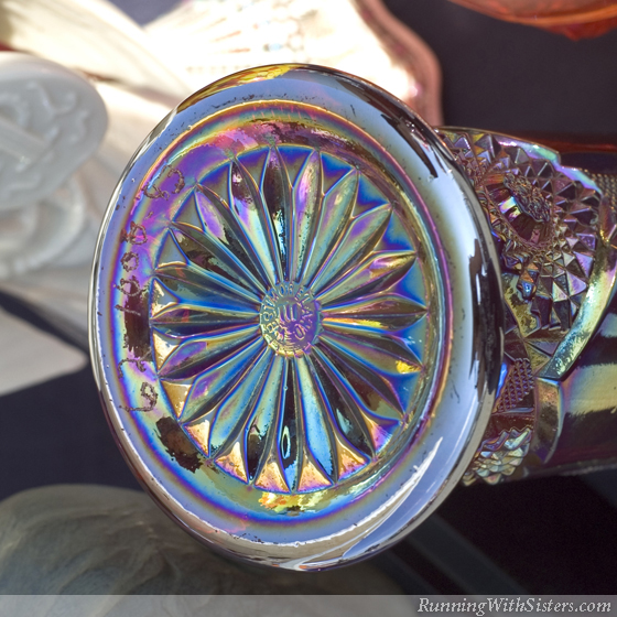 Carnival Glass Running With Sisters