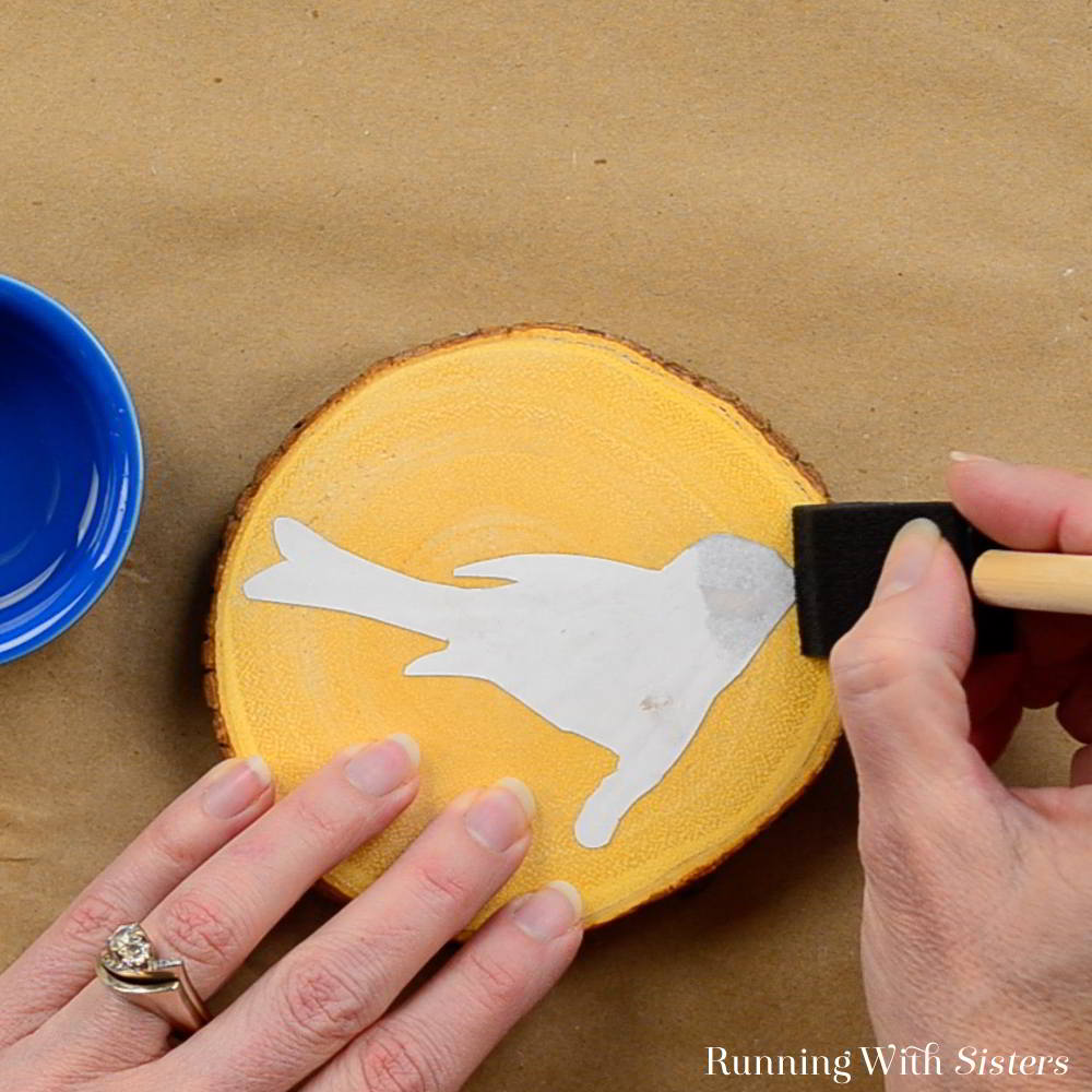 Mod Podge Image Transfer Backyard Bird Coasters Running With Sisters