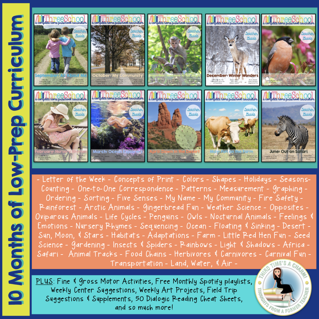 Home Preschool Curriculum for Three Year Olds Run Play Explore