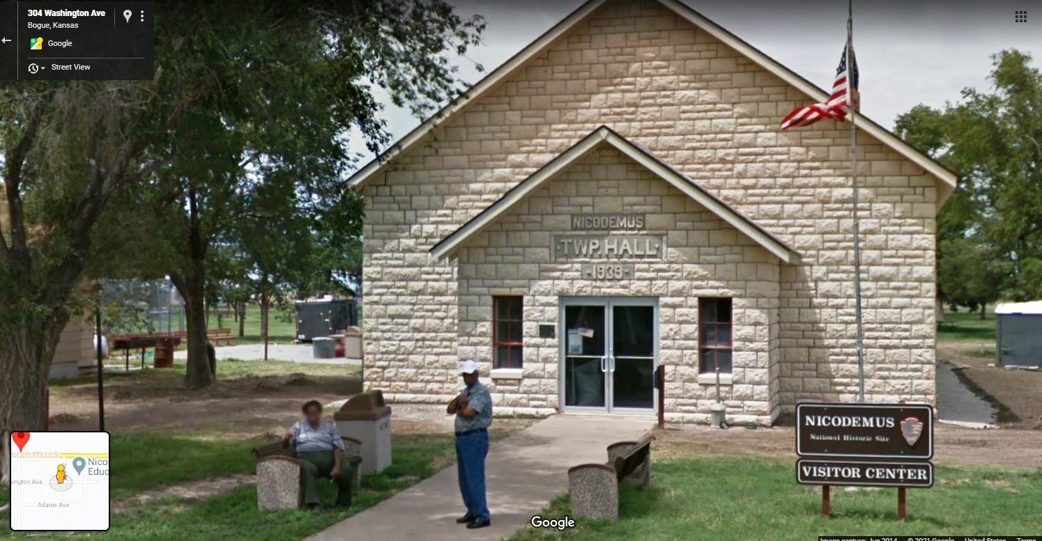 Nicodemus, Kansas USA run sew read