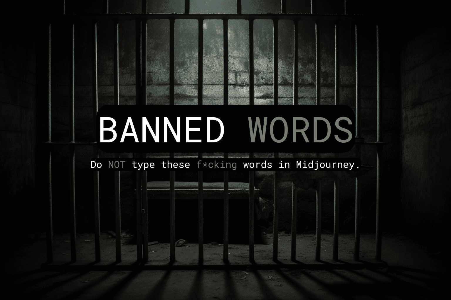 Full List of Midjourney's Banned Words Revealed!