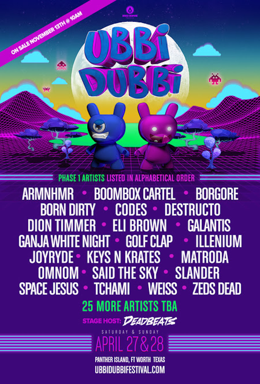 Ubbi Dubbi Festival Announces Phase 1 Lineup with Boombox Cartel