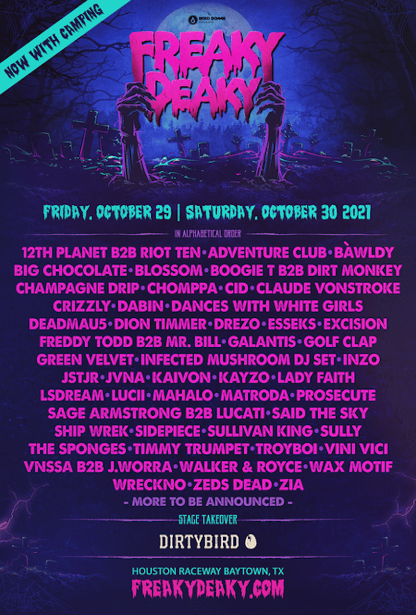 Disco Donnie Presents Drops Huge Lineup For Freaky Deaky 2021