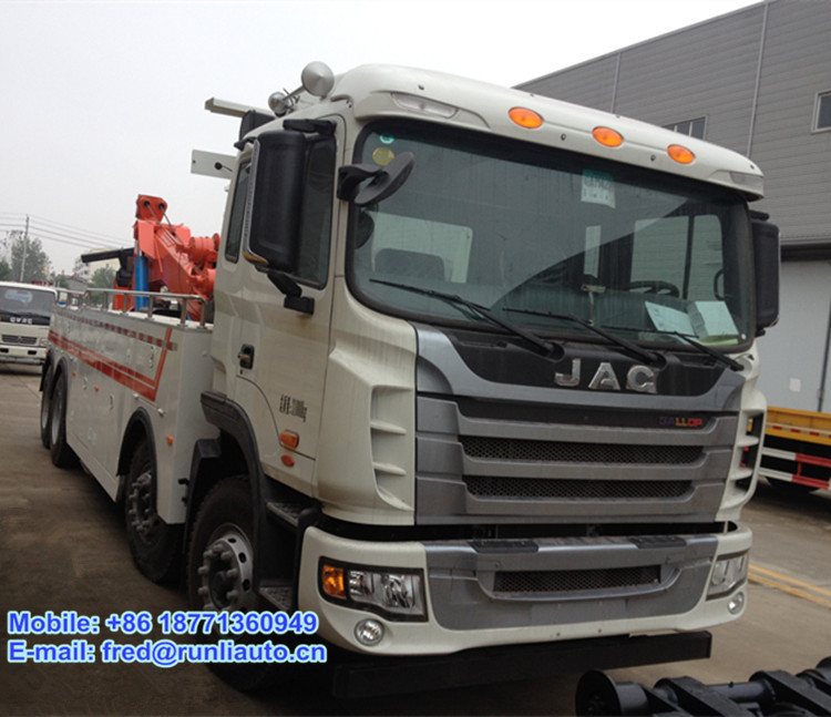 JAC 8x4 heavy duty tow truck wrecker road rescue wrecker truck for sale