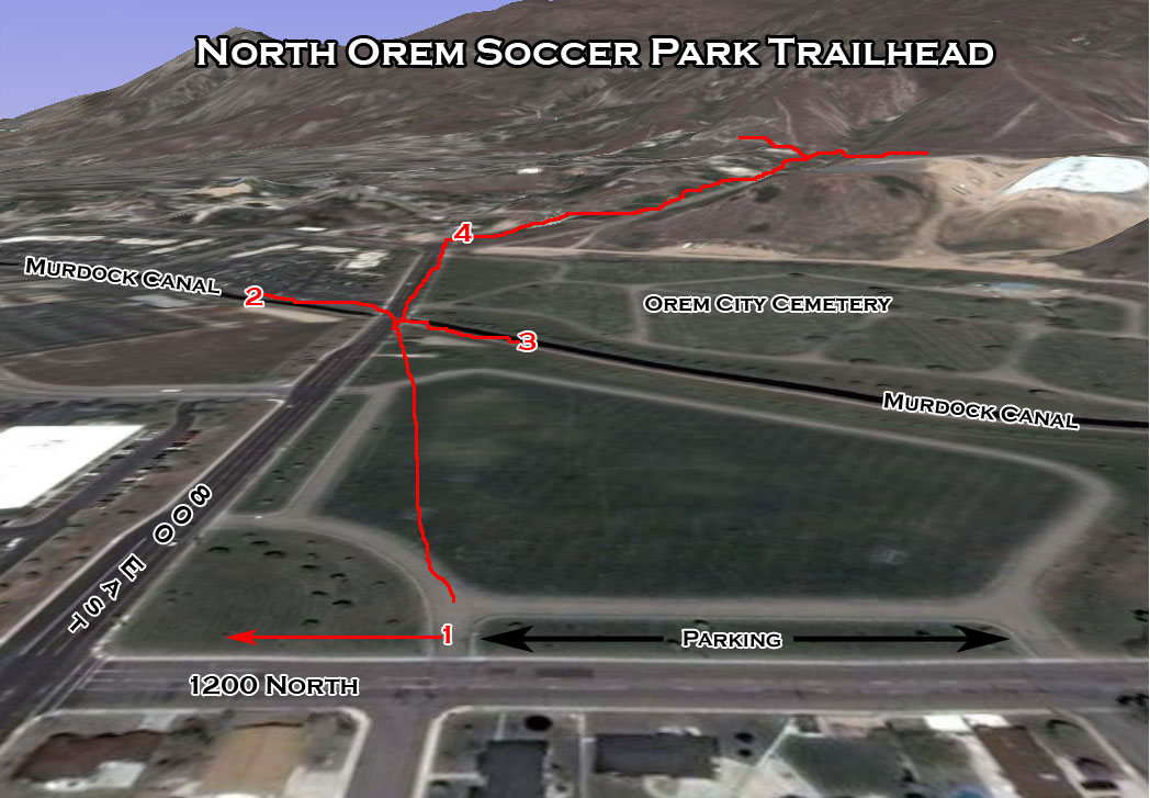 Running Trails from the North Orem Soccer Park