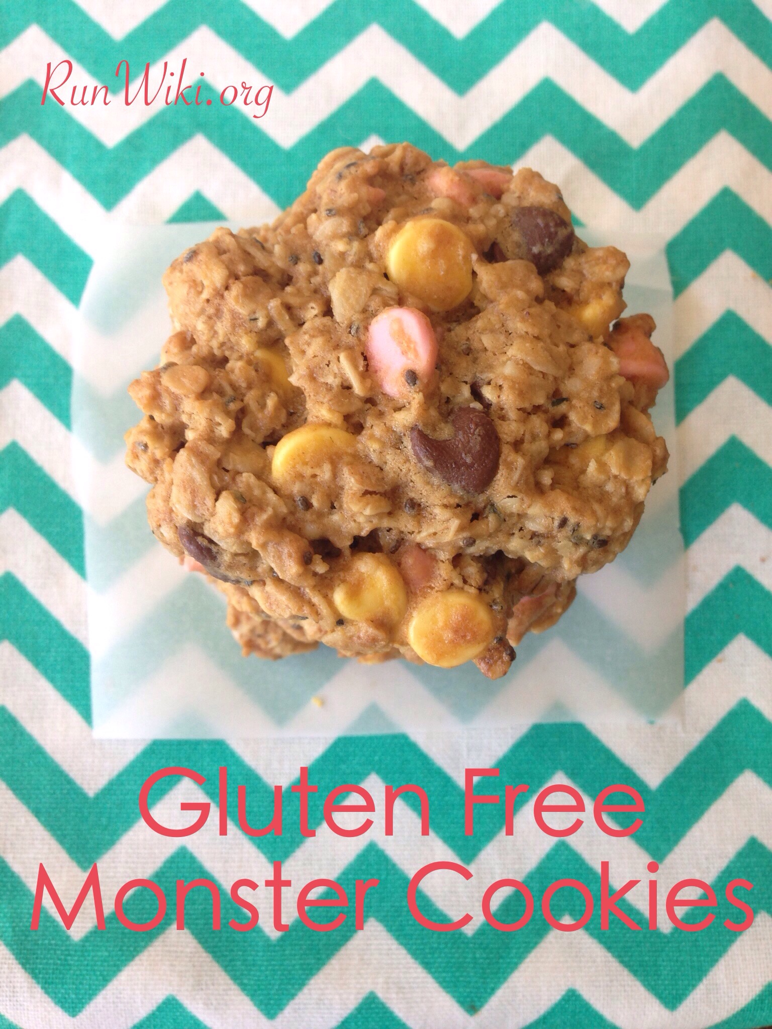 Low Sugar Gluten Free Monster Cookies