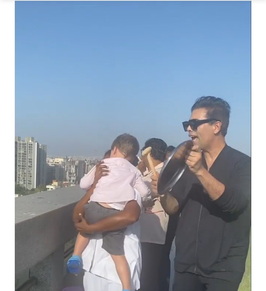 Bollywood celebrities cheer from their balconies 8