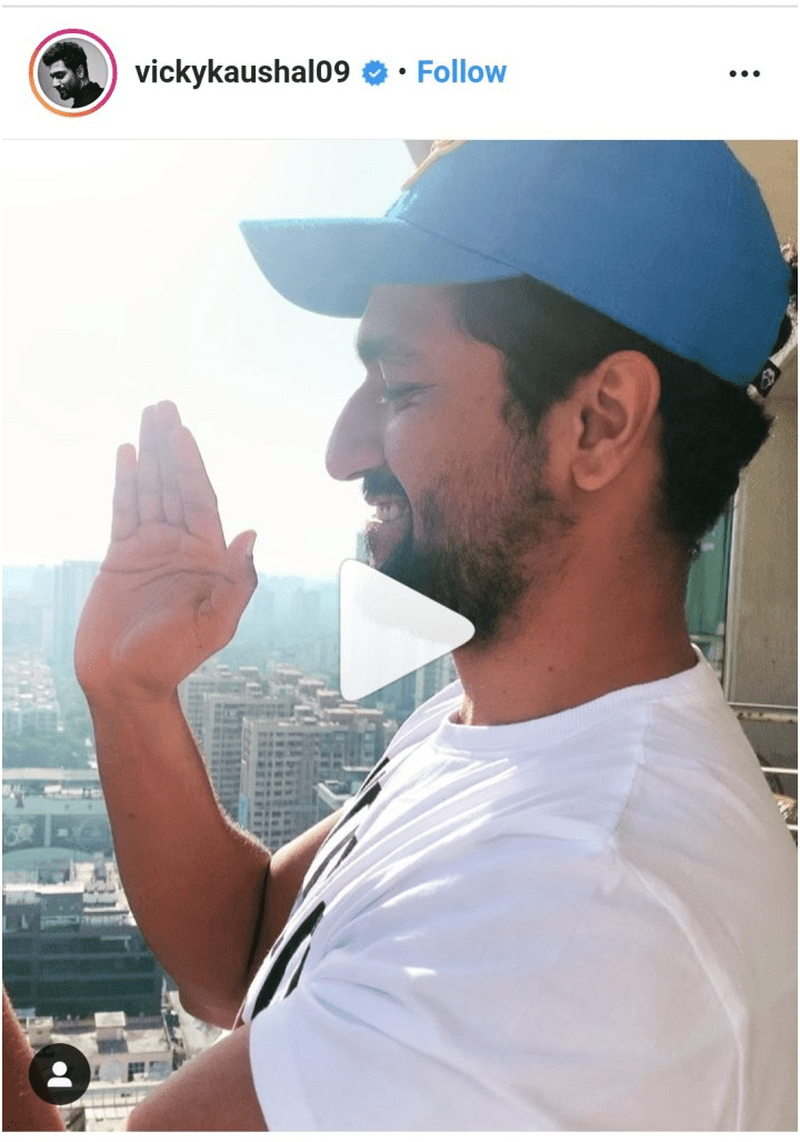 Bollywood celebrities cheer from their balconies 2