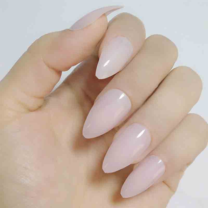 Charming Nails Medium Length Acrylic Fake Nails with Glue Included