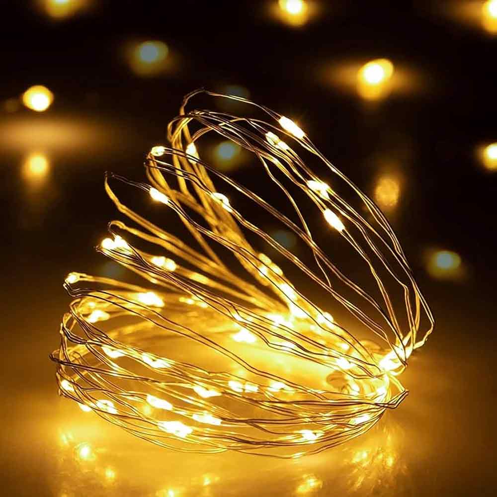 Led String Lights 100 LEDs Decorative Fairy Battery Powered String Lights