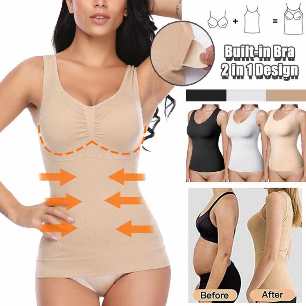 Women's Shapewear Camisole with Shelf Built In Bra