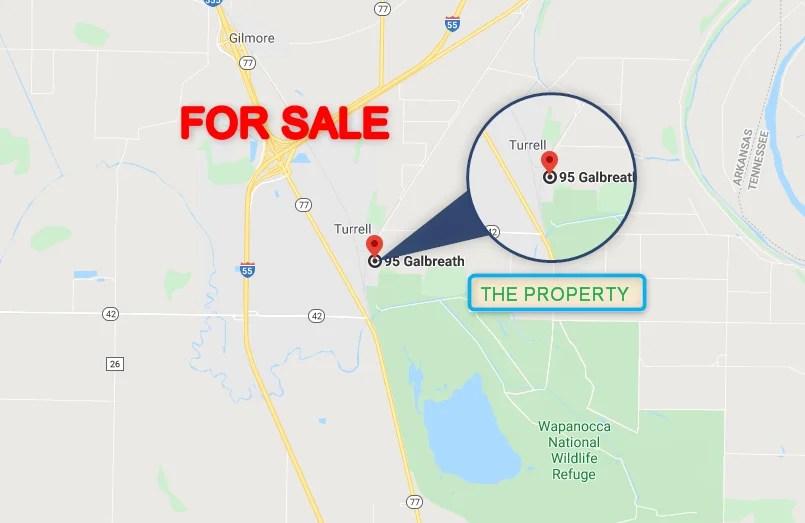 SOLD A Nice Vacant Lot in Turrell, AR! Rural Vacant Land