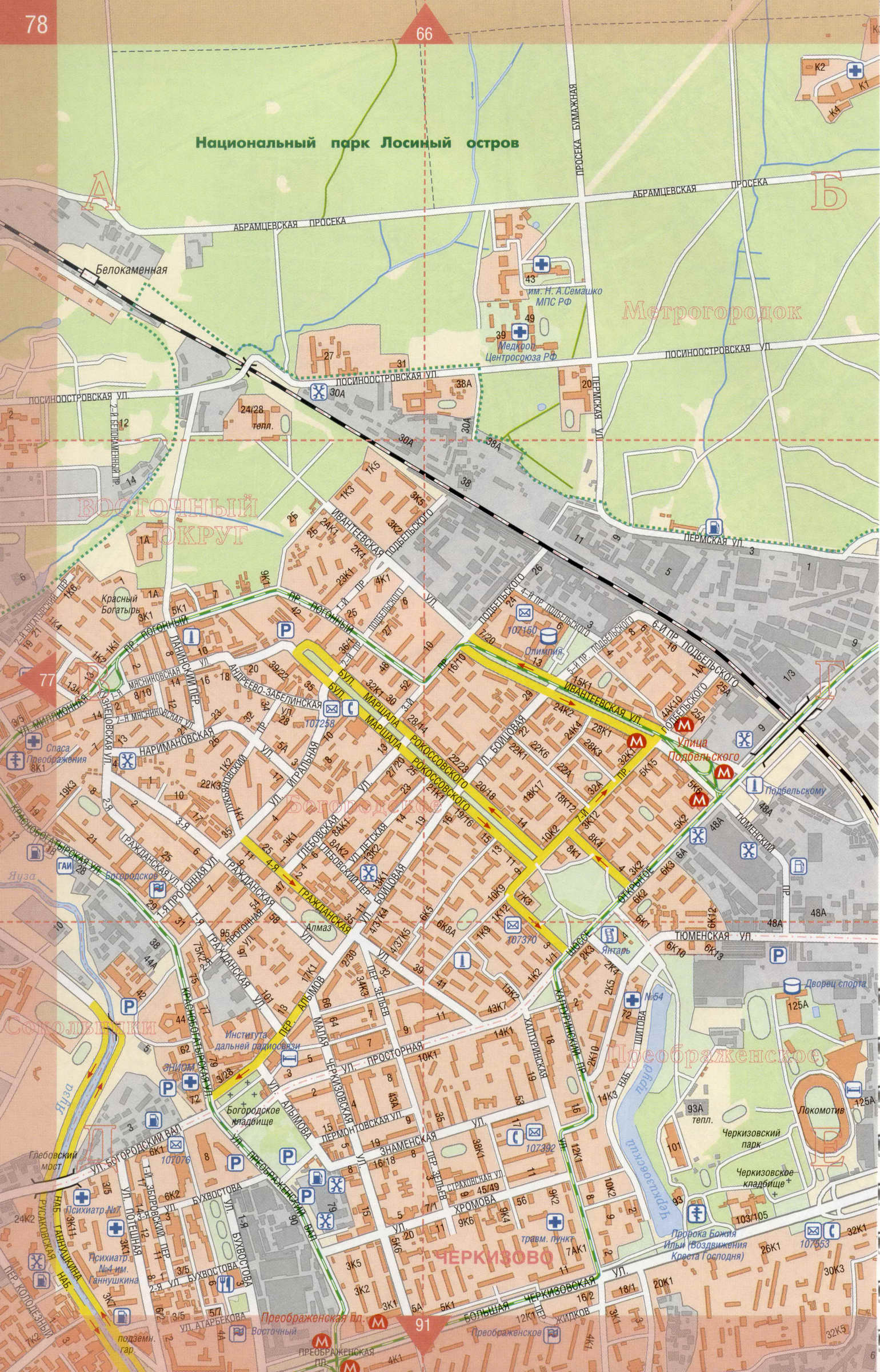 Карта Москвы с названиями улиц. Подробная карта улиц Москвы масштаба