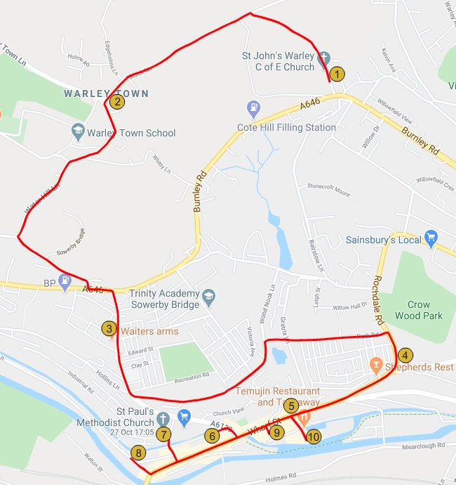 Route & Schedule Sowerby Bridge Rushbearing