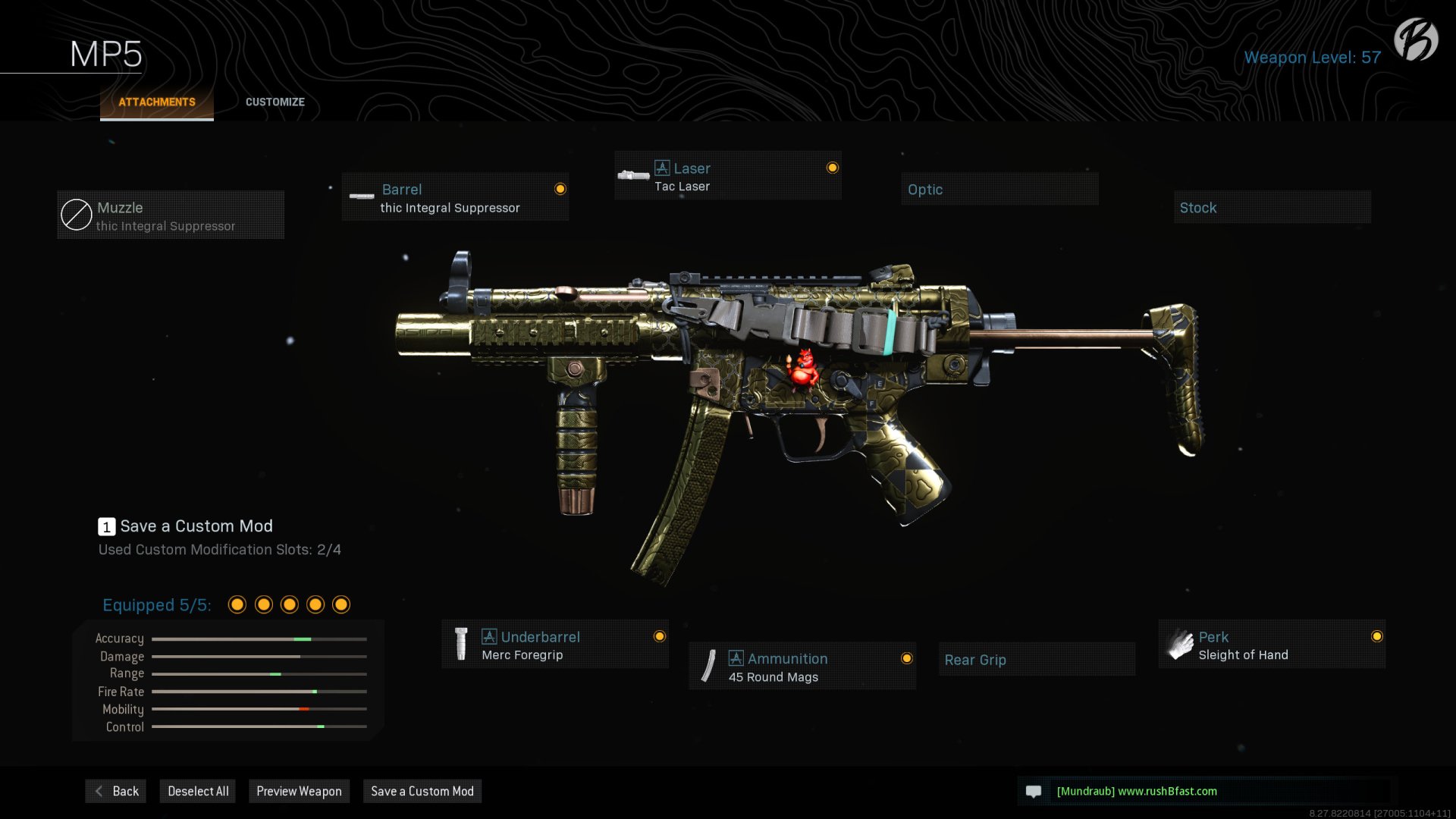 Warzone Loadout: MP5 (Season 6)