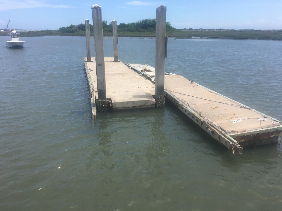 Vilano Beach Boat Ramp Dock Repairs RUSH Construction, Inc., RUSH