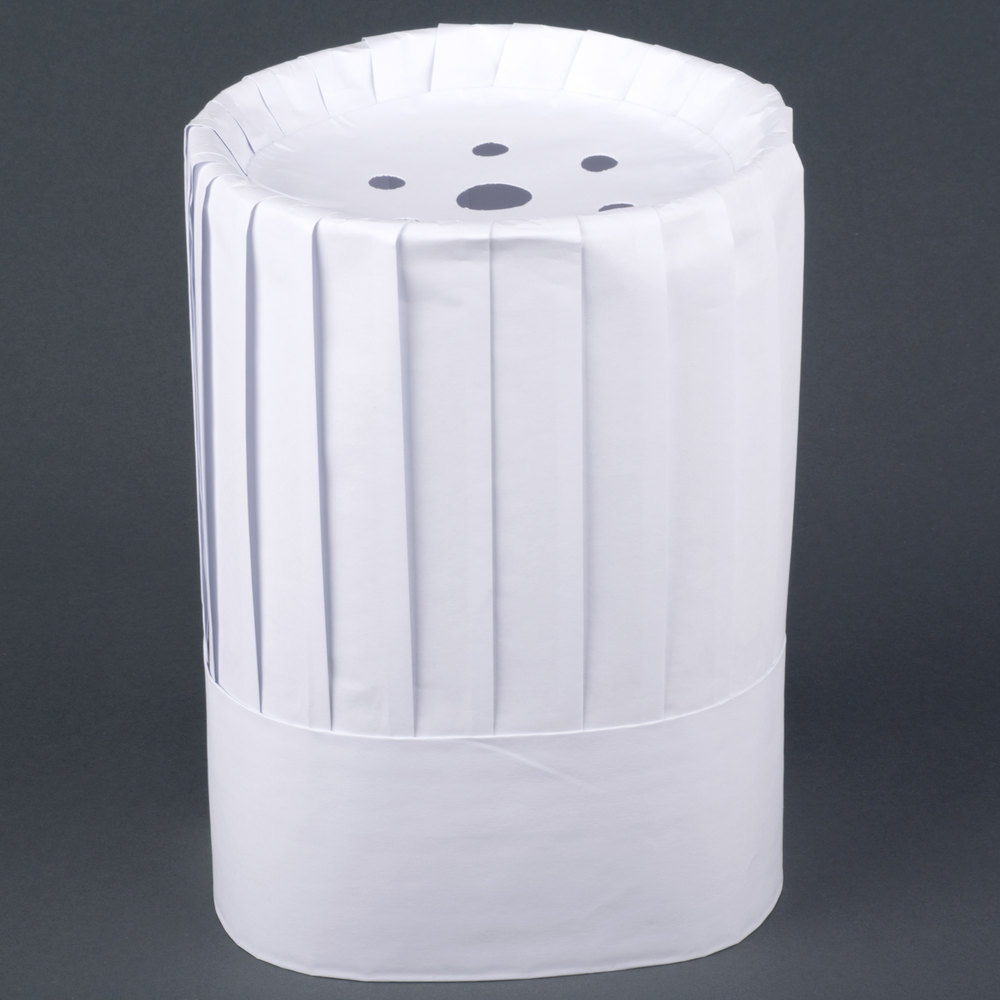 9 INCH WHITE PAPER CHEF HAT Rush's Kitchen