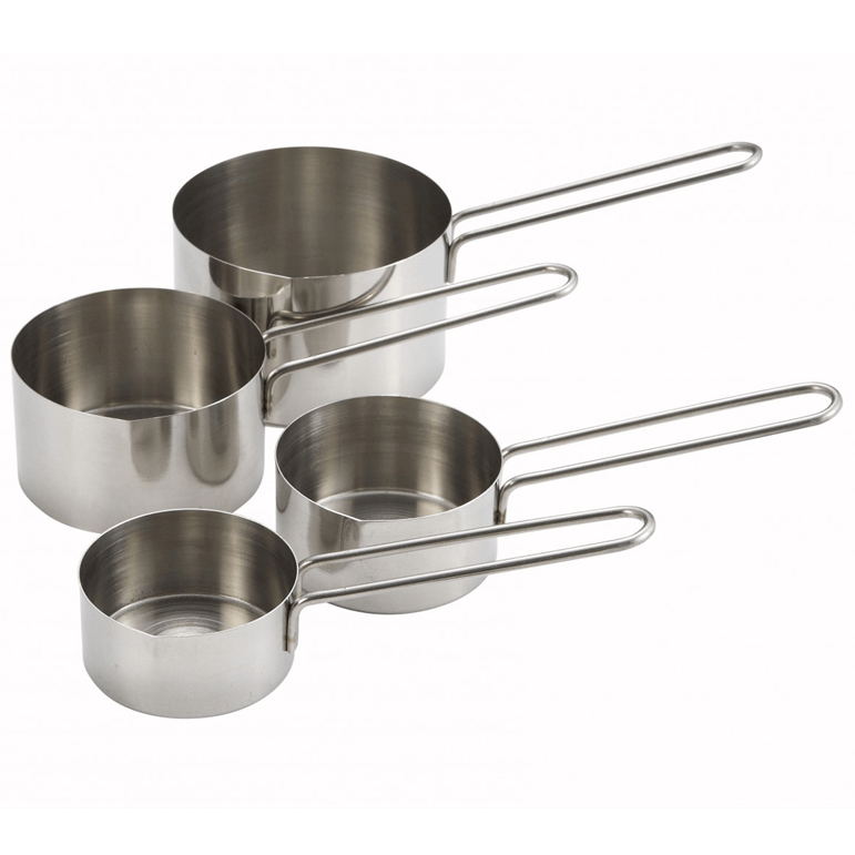 WINCO DELUXE STAINLESS STEEL MEASURING CUP SET Rush's Kitchen