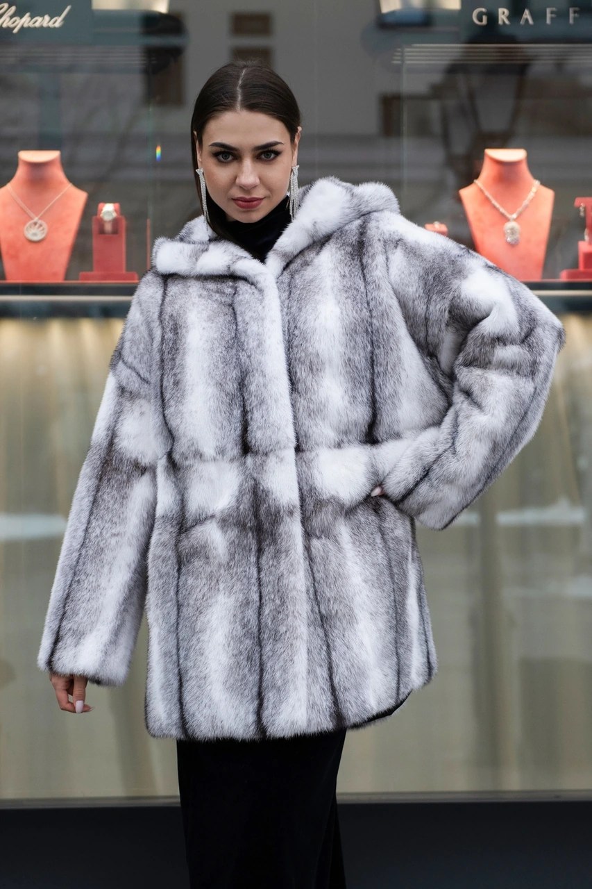 Тренд шуба из норки Крестовка