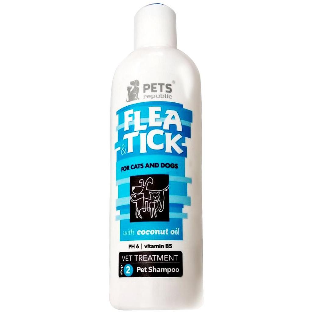 Pets Republic Flea & Tick Shampoo for Cats & Dogs 500 ml RusPuppy