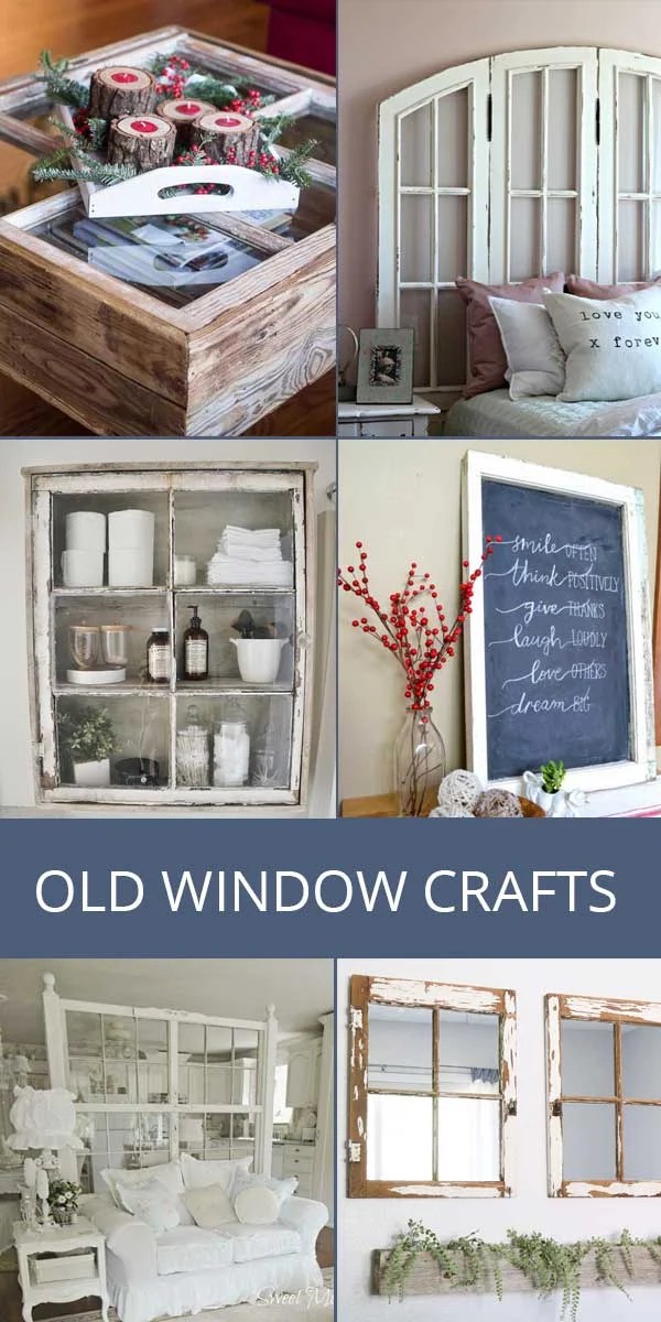 Old Window Crafts Rustic Crafts & DIY