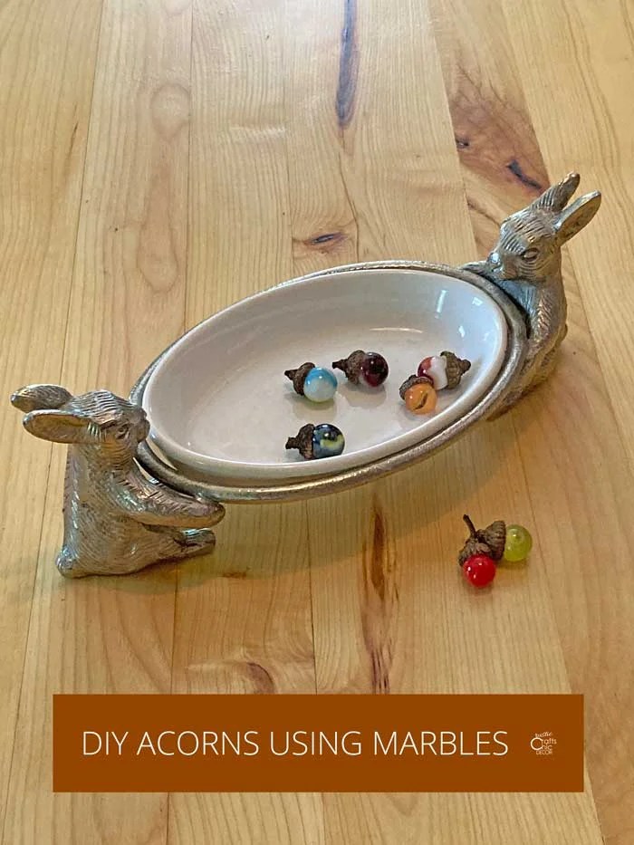 DIY Acorns Made From Marbles - Rustic Crafts & DIY