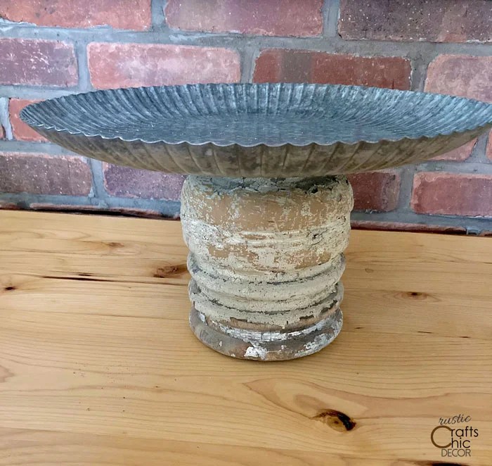 Easy Pedestal Bowl & Plates DIY Rustic Crafts & DIY