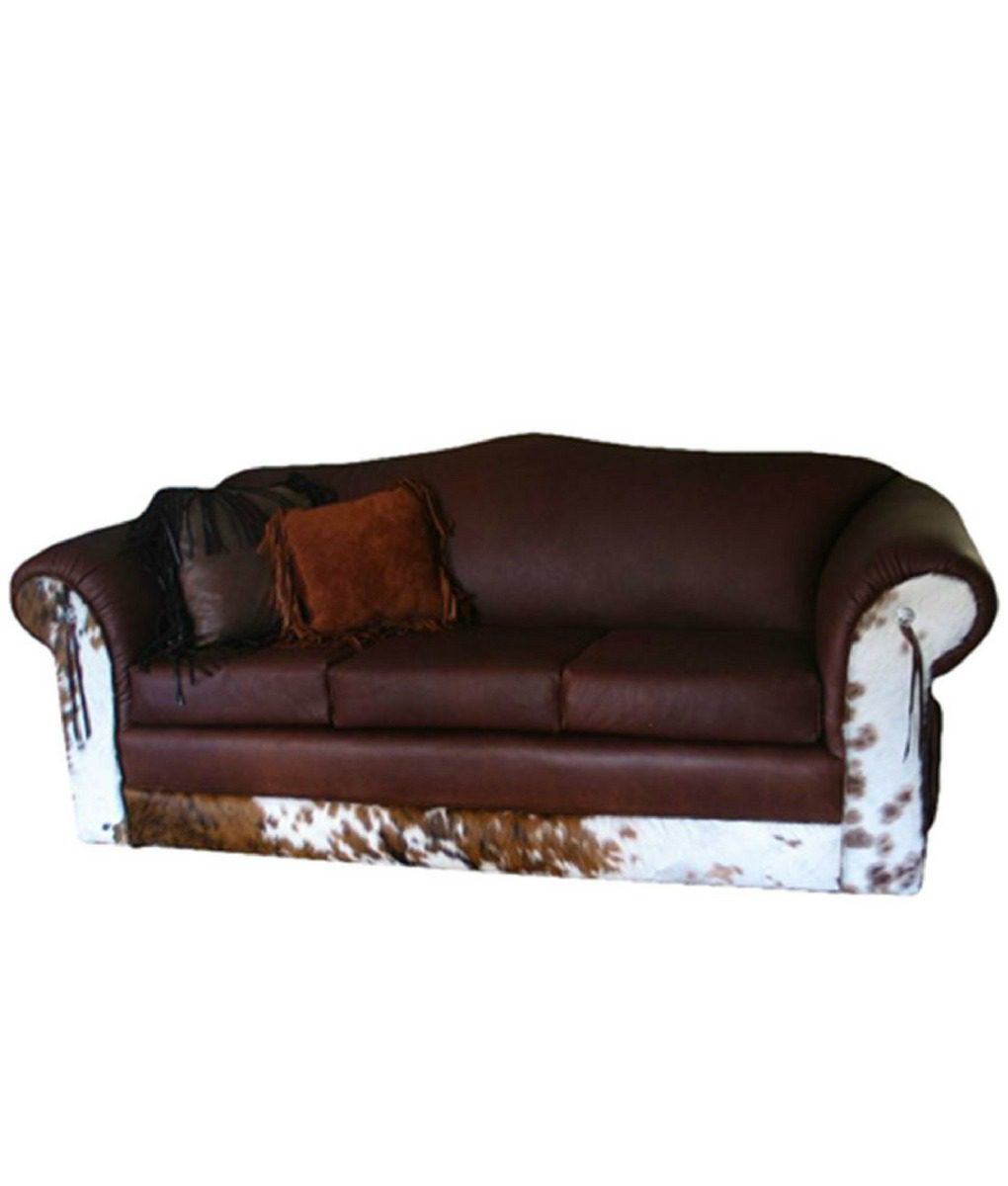 Cowhide Leather Sectional Sofa Baci Living Room