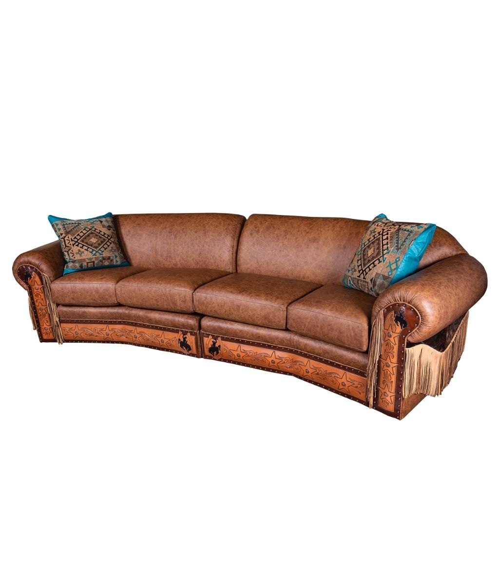 Curved Sectional Sofa Leather Matttroy