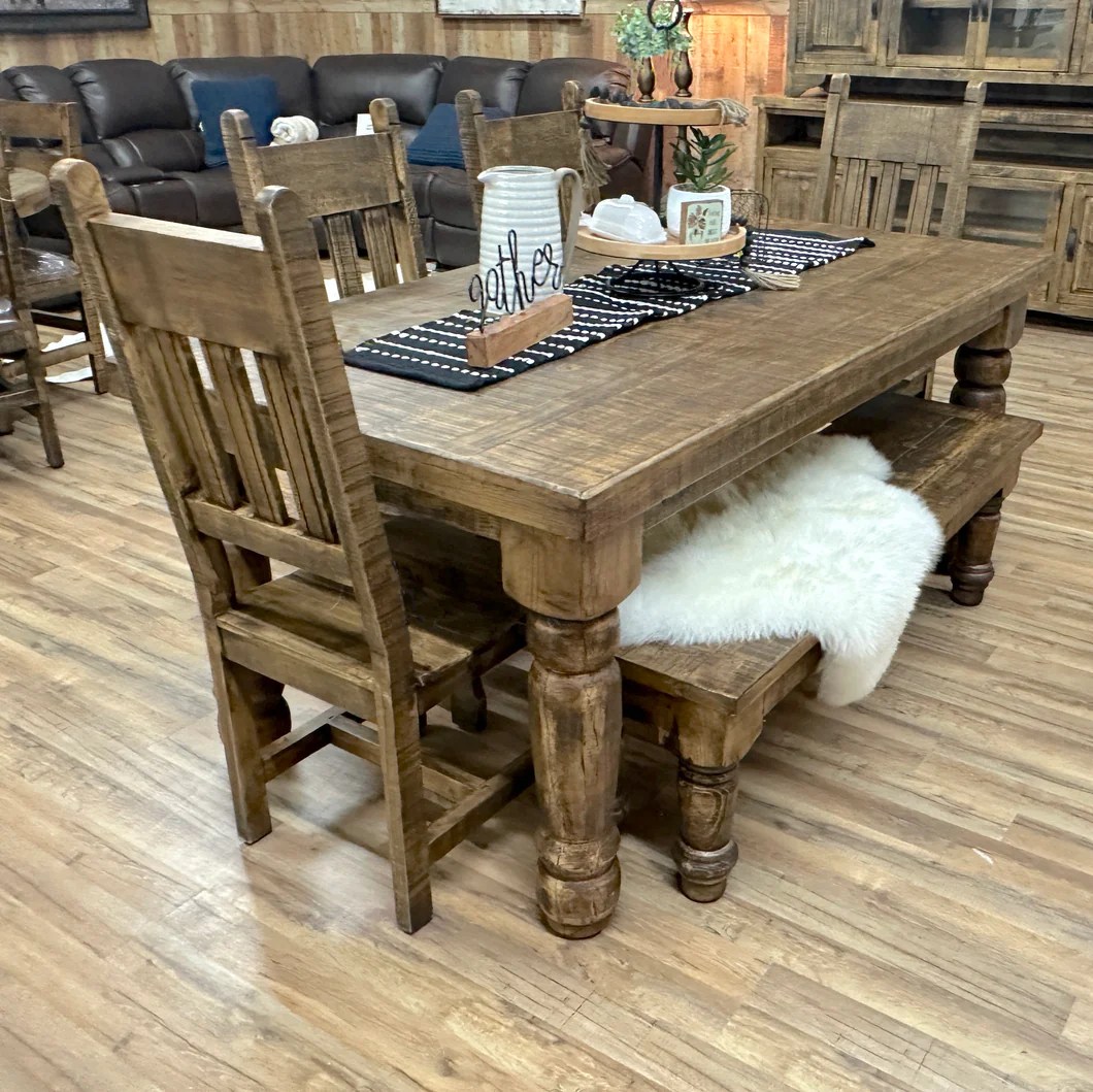 Modern Rustic Dining Set Rustic Furniture Depot