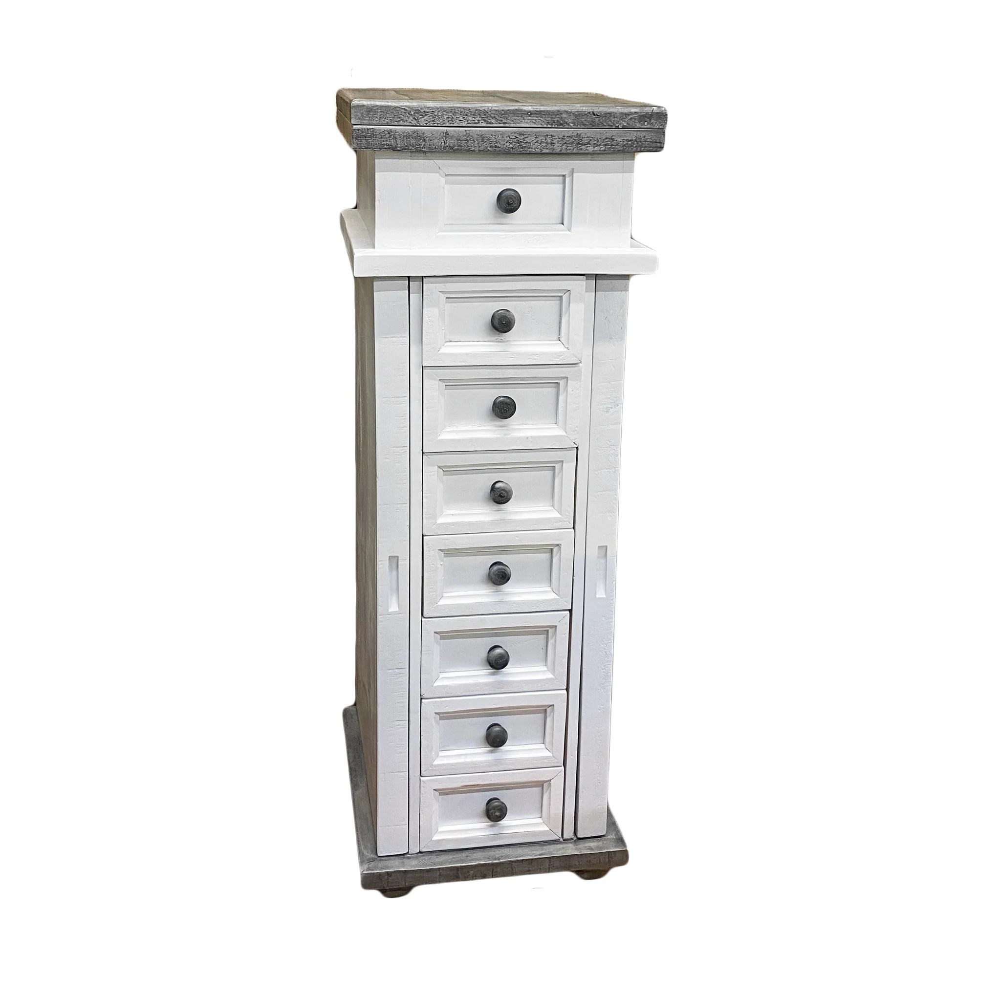 Slate Small Jewelry Chest Rustic Furniture Depot