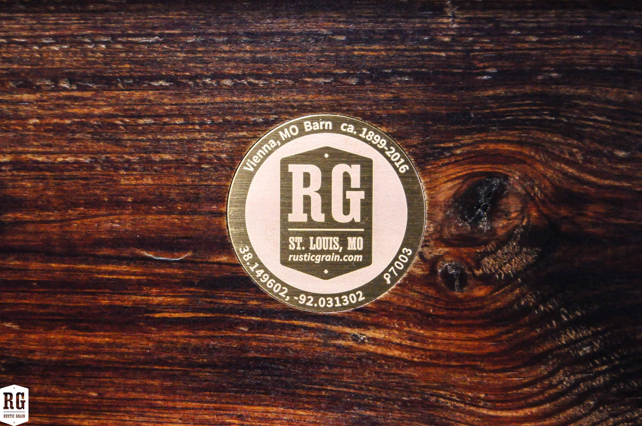 Miller Island Brass Tag 1 Rustic Grain