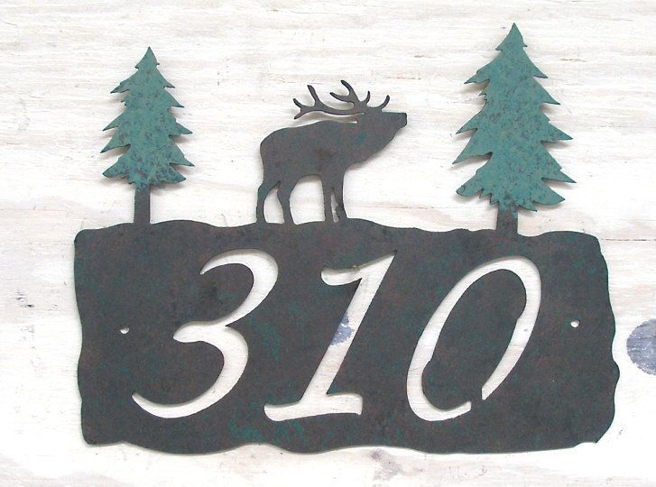Copper Canyon Rustic and Western Address Signs