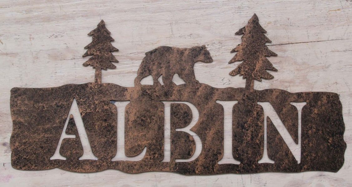 Copper Canyon Rustic and Western Address Signs