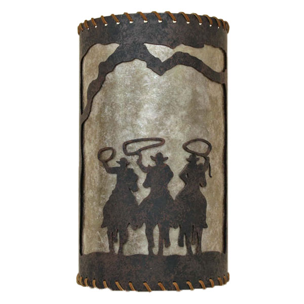 Copper Canyon M144 Leather Wrapped Western Wall Sconce