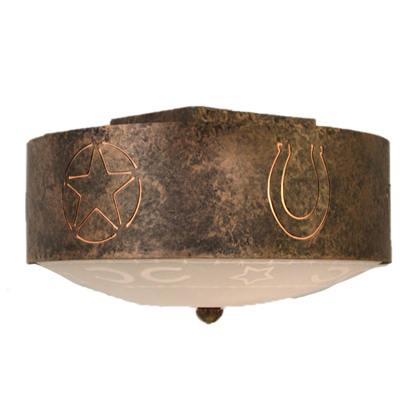 CL840 Western Ceiling Light Rustic Lighting and Fans