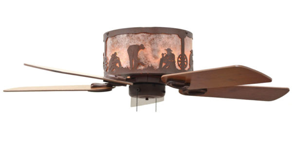 Copper Canyon Old Ceiling Hugger Fan Rustic Lighting and Fans