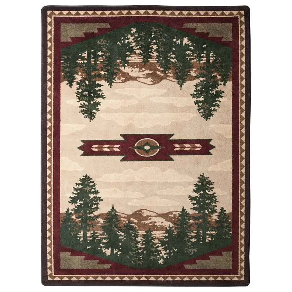 Autumn Point Area Rug Rustic Log Originals