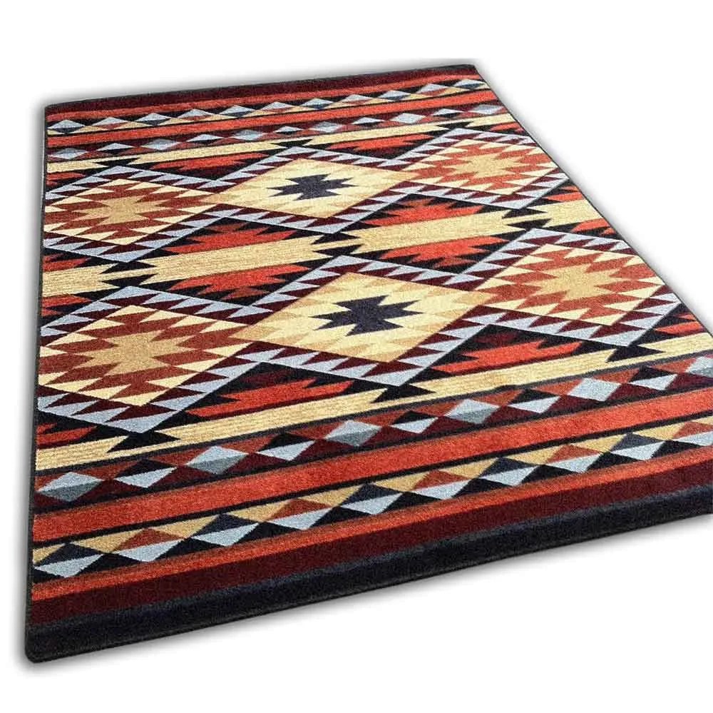 DIAMOND RIO area rug Vivid Colors & Authentic Design Rustic Log