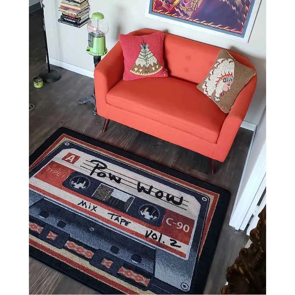 Mix Tape Fine Area Rug Rustic Log Originals