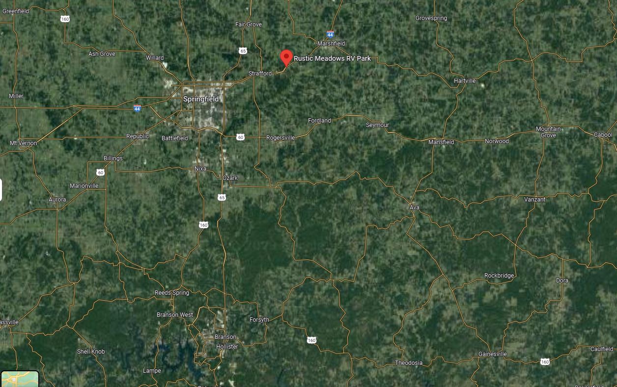 Directions/ Contact Us RV Parks near Branson MO Rustic Meadows RV