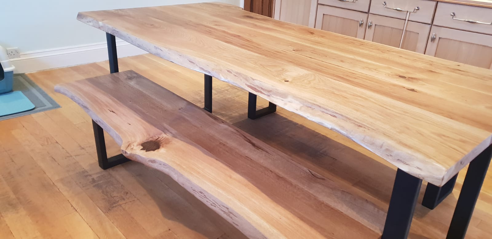 Rustic Solid Oak Table 2.4m Rustic Modern Furniture Rustic tables