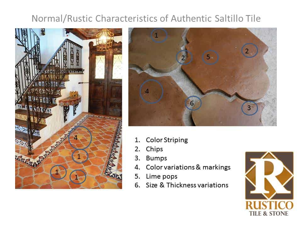 6 Rustic Characteristics of Handmade Mexican Saltillo Tile