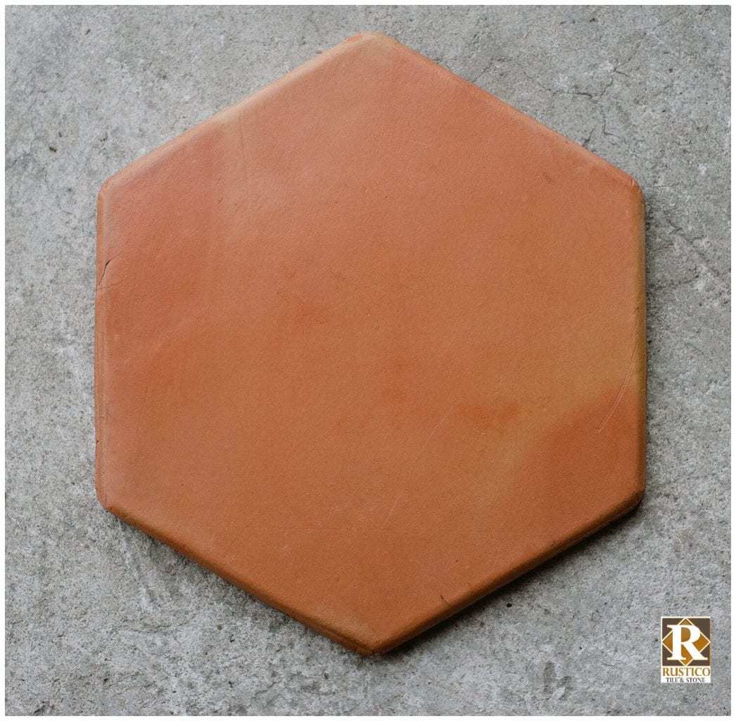 Mexican Saltillo Tile 8x8 Hexagon Terracotta Floor Mexican Pavers